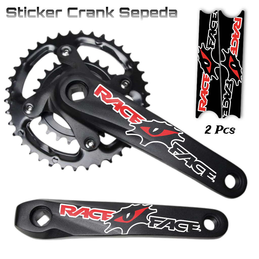 Sticker crank MTB - Sticker sepeda MTB - Sticker pedal sepeda - Sticker MTB