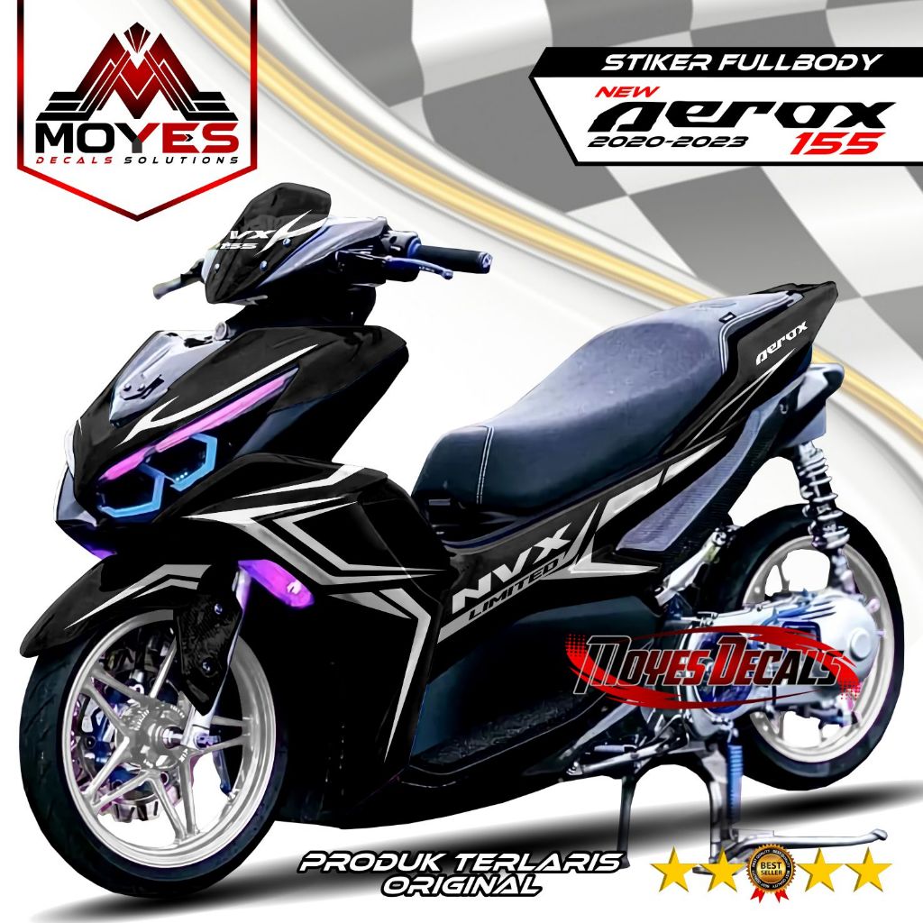 Decal Stiker variasi Fullbody All new Aerok New Aerok 155 - Stiker Hologram Motor Aerok List 2