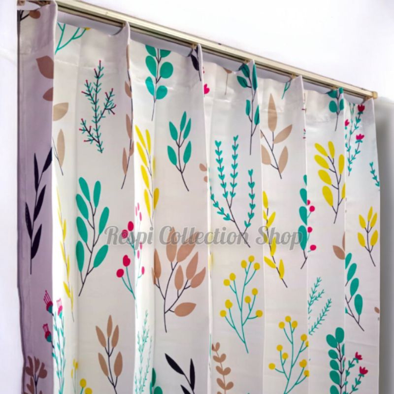 Gorden Plisket Tirai Pintu Dan Jendela Semi Blackout / Gorden Jendela Minimalis / Gorden Pintu kamar