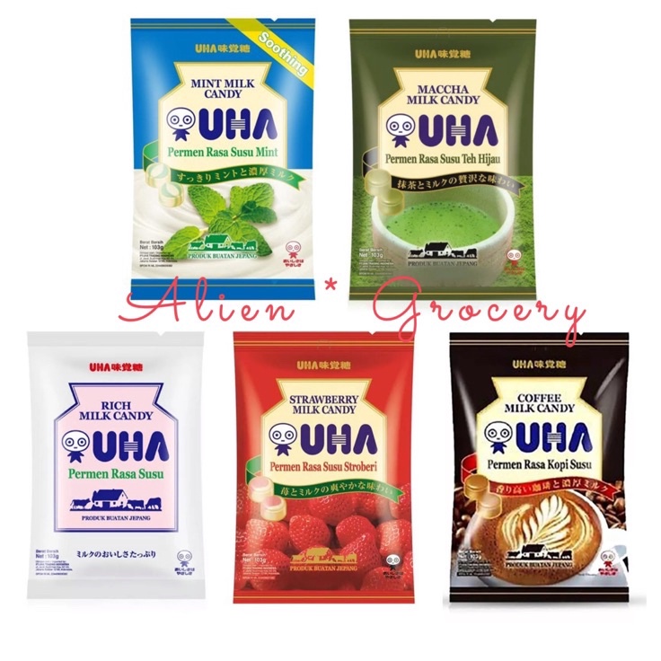 

Dijual TERMURAH UHA Permen Jepang Japan Candy Matcha Coffee Milk Mint Strawberry 13gr