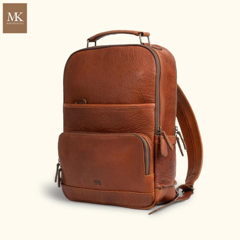 Tas Ransel Pria Wanita Full Kulit Asli Mk116