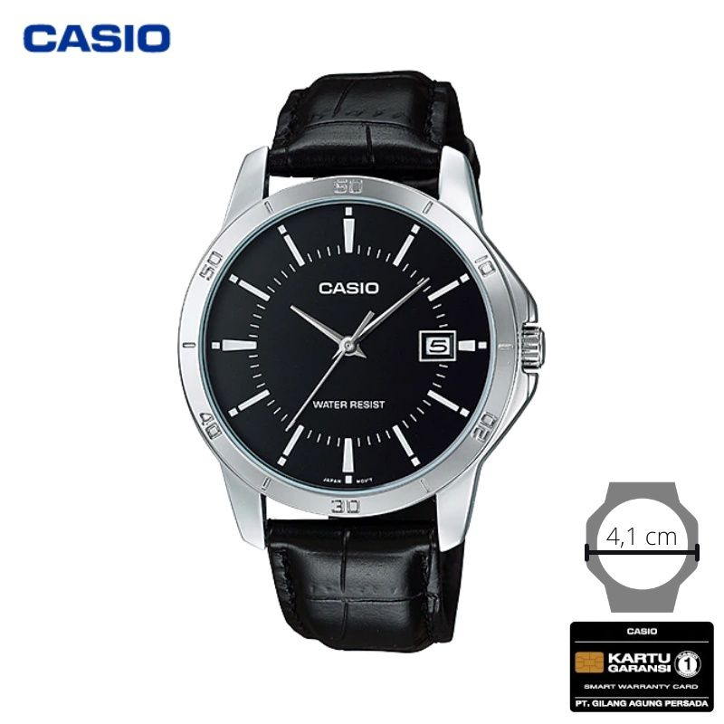 JAM TANGAN CASIO PRIA CASIO MTP-V004L-1A/MTPV004L CASIO ORIGINAL