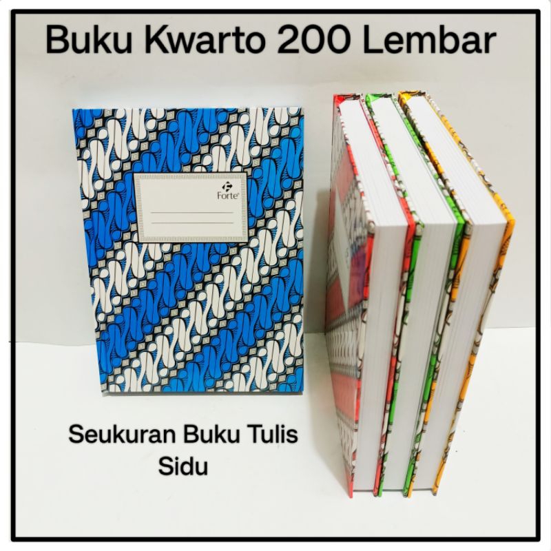 

1 Pcs Buku Tulis Kwarto Isi 200 Lembar