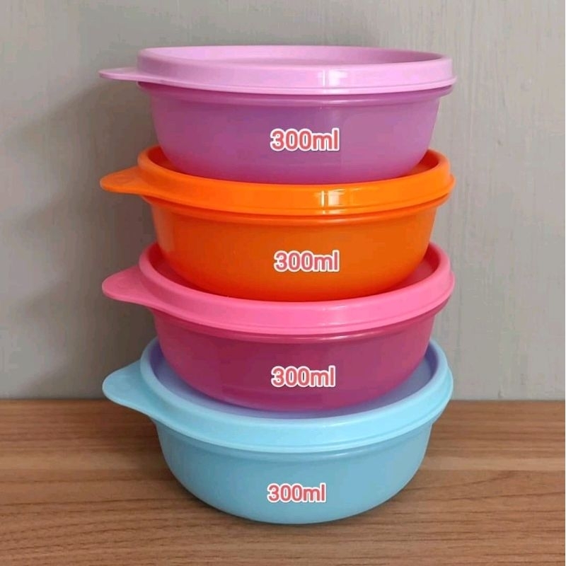 Tupperware junior modular bowl 300ml tutup senada