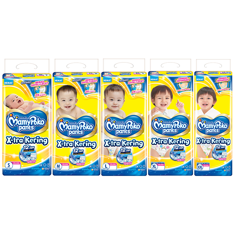 PAMPERS MAMYPOKO S, M & L