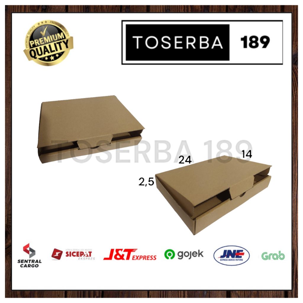 

kardus packing diecut/box pizza uk 24x14x2,5 cm