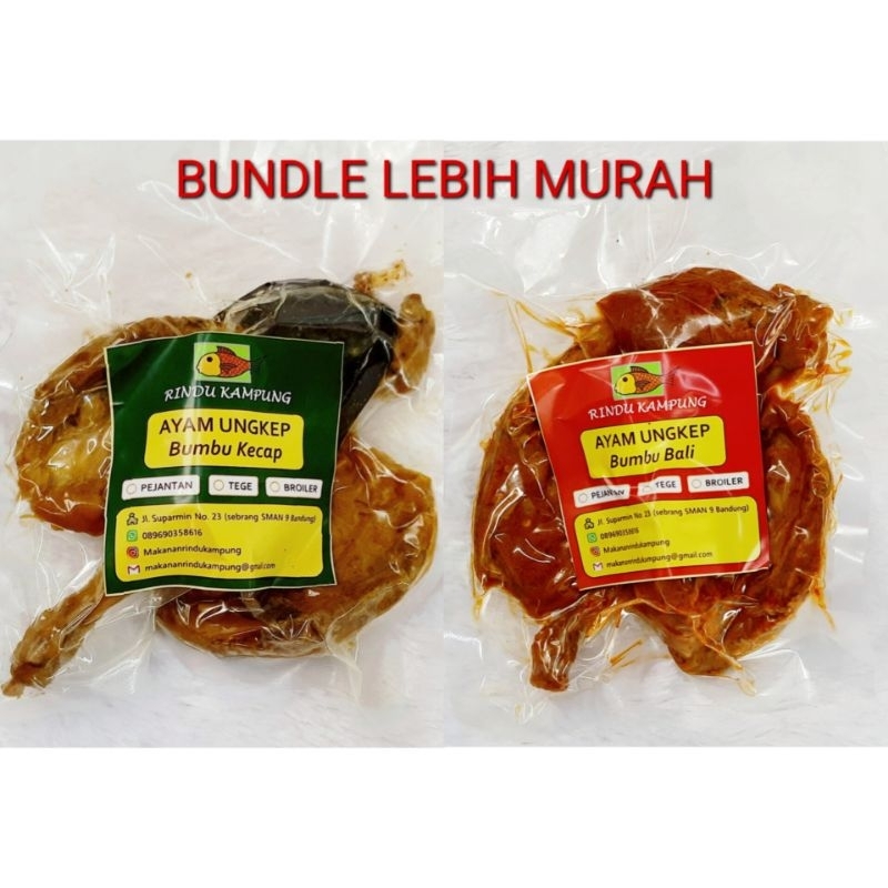 

BUNDLE Ayam Ungkep Bumbu Kecap & Bumbu Bali Pedas, Divakum 400 gram