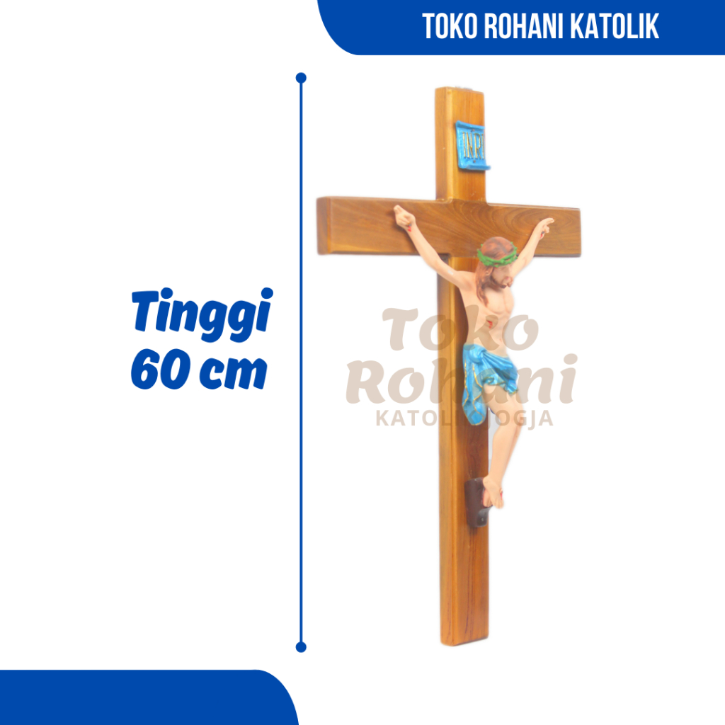 SALIB DINDING KATOLIK 60 CM / SALIB GANTUNG BESAR / SALIB DINDING BESAR / SALIB JUMBO