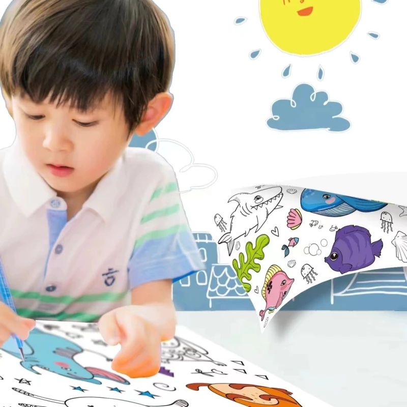 

[Whispers] Graffiti Scroll Kertas Mewarnai Jumbo Anak / Kertas Mewarnai / Coloring Roll Paper