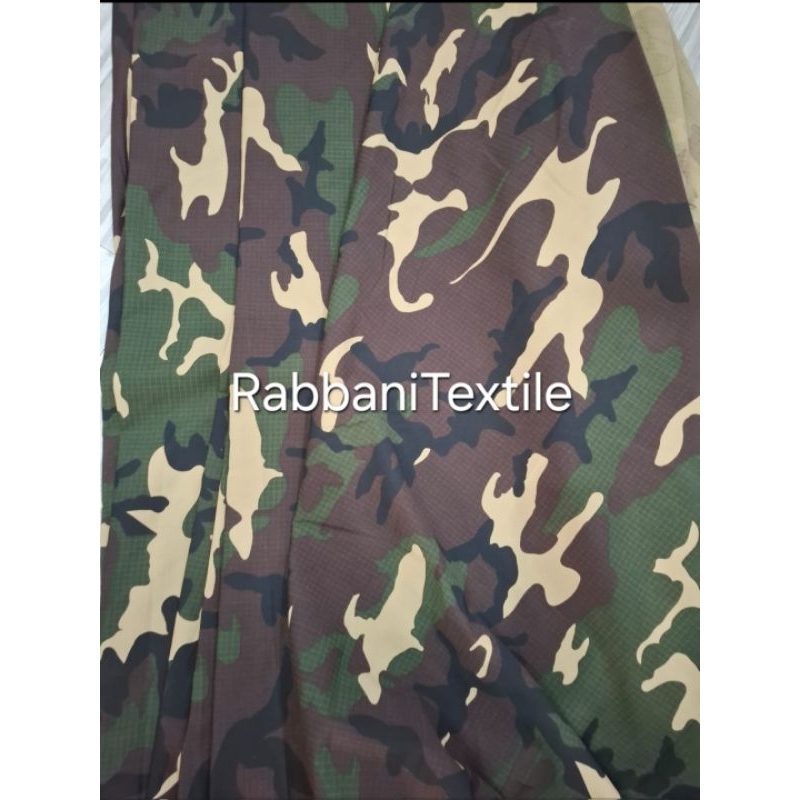 bahan kain loreng Ripstop US kain Loreng Ripstop US