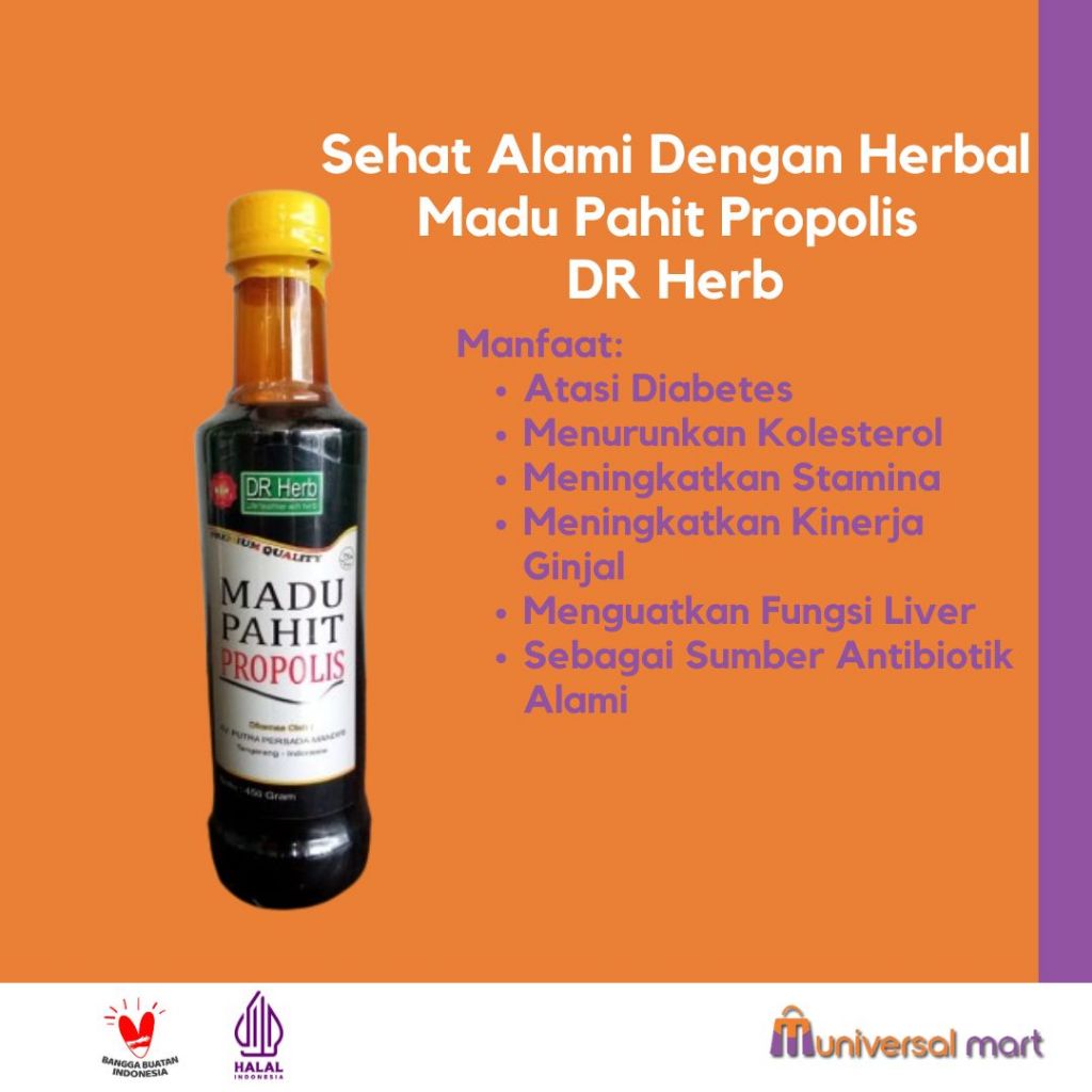 

Madu Hitam Pahit Propolis PREMIUM QUALITY