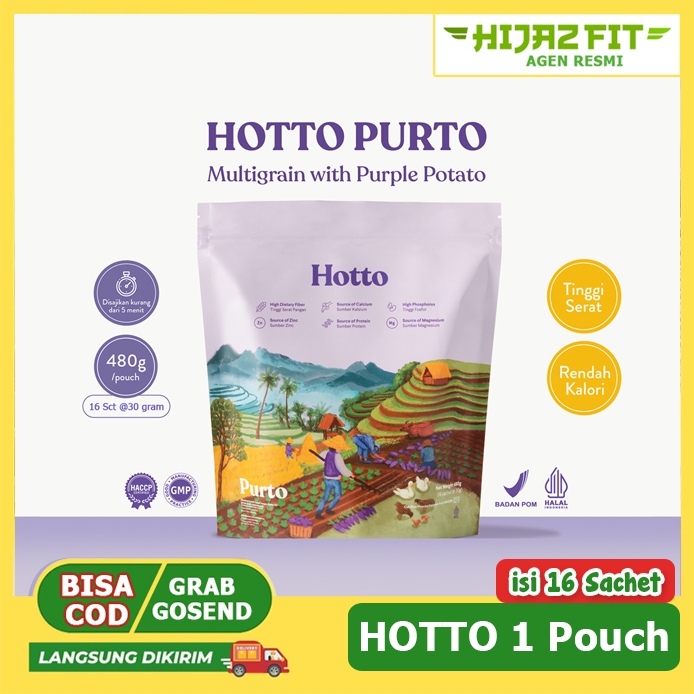 

Hotto Purto Multigrain with Purple Potato 1 POUCH isi (16 Sachet)
