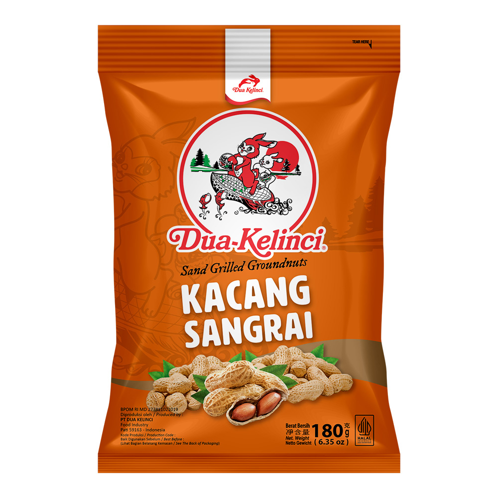 

Dua Kelinci Kacang Kulit Sangrai 180 g