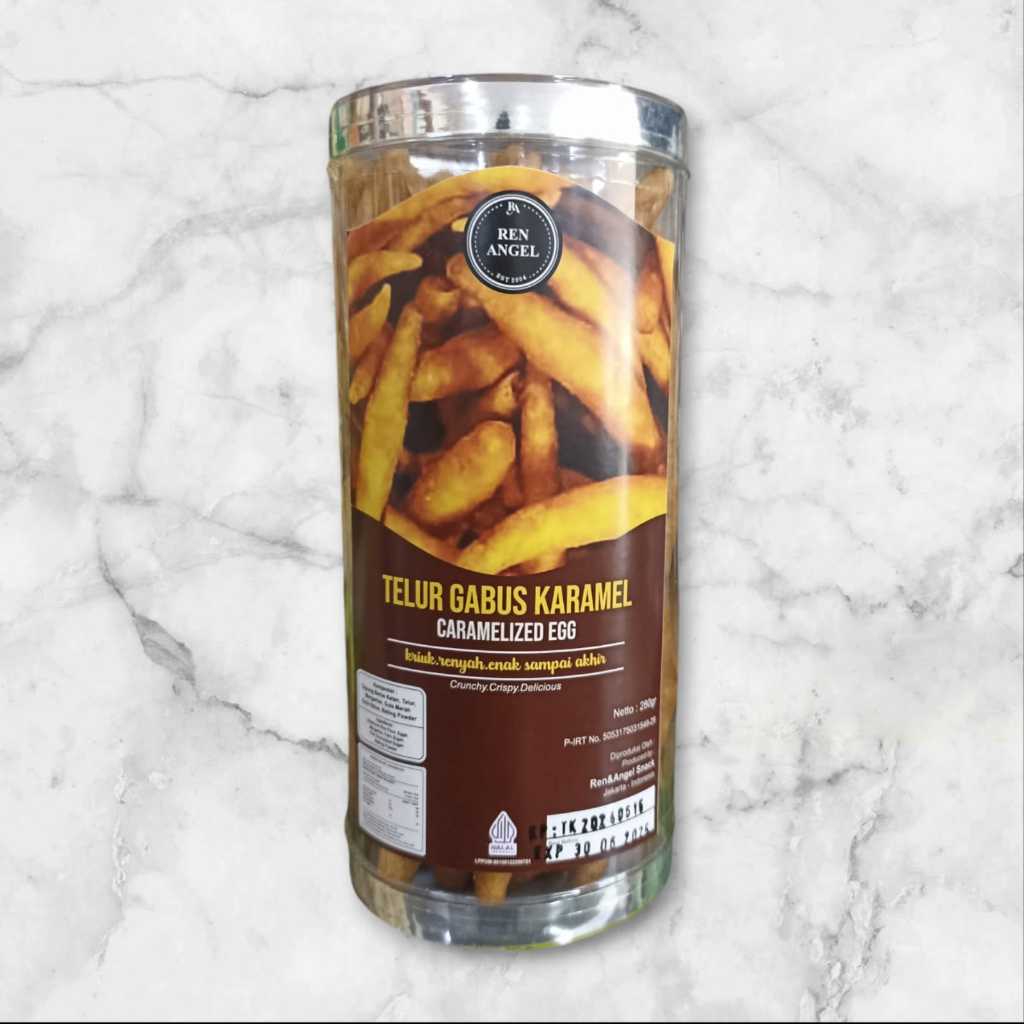 

Telur gabus karamel/caramelized egg kemasan 280gr