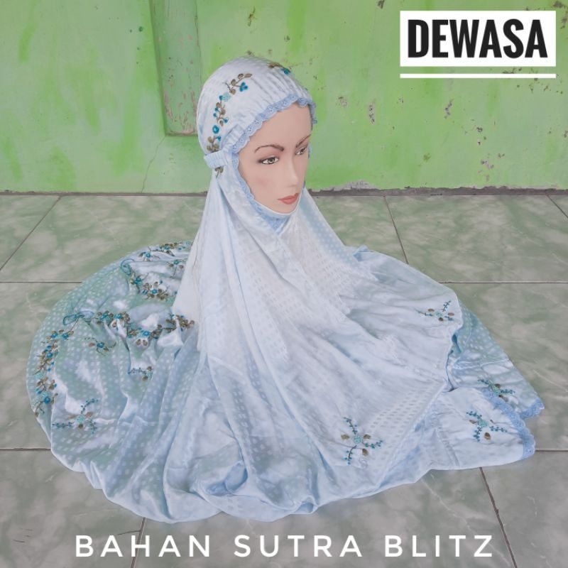 Mukena Terusan Sutra Blitz Sulam