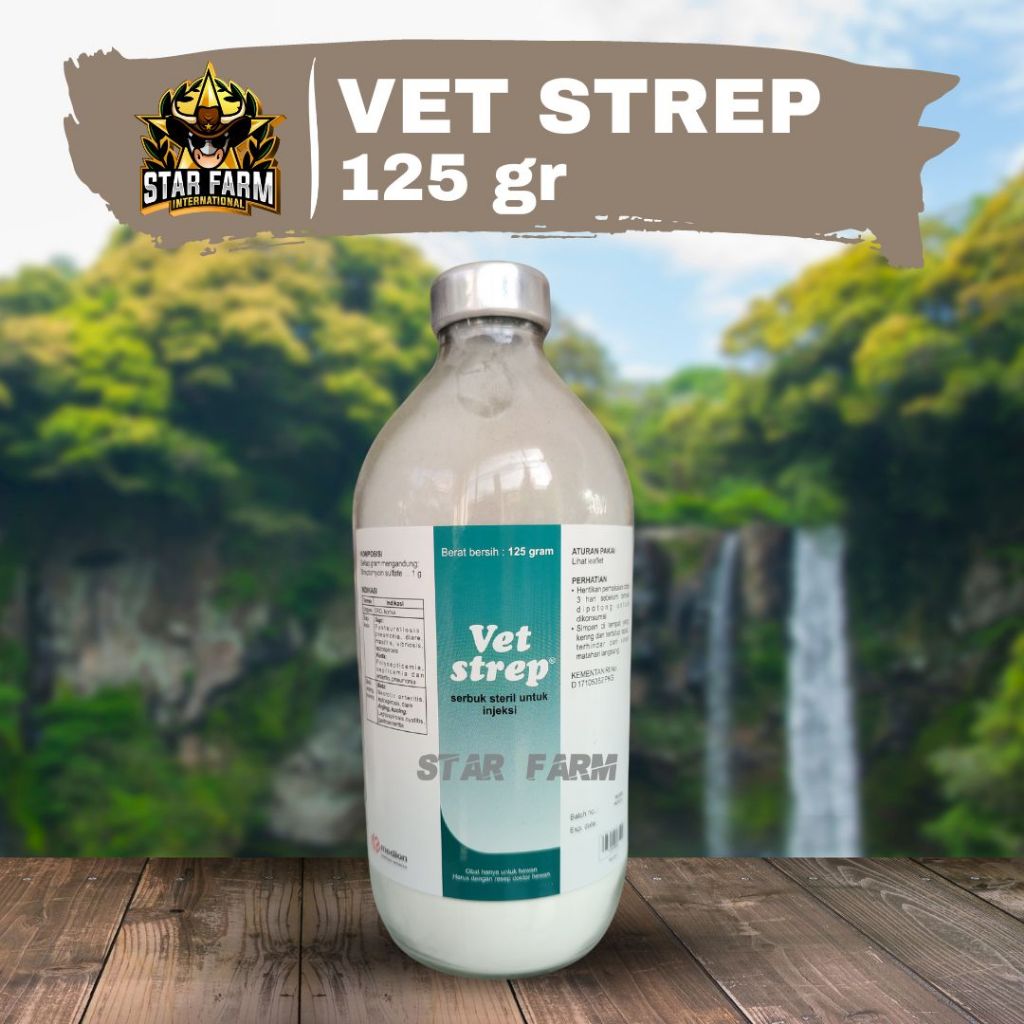 Vet Strep Obat CRD dan Korisa Unggas (125 g)