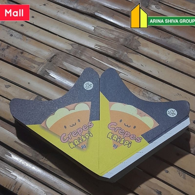 

400 LEMBAR KEMASAN CREPES MINI SUPER QUALITY | KERTAS KREPES CRISPY HIGH QUALITY | BOX LEKKER WAFFLE CROFFLE MURAH PRODUK TERBARU | TOKO KEMASAN ONLINE | TOKO ANEKA KEMASAN OFFICIAL | ARINA SHIVA GROUP | SHIVACORP 2116