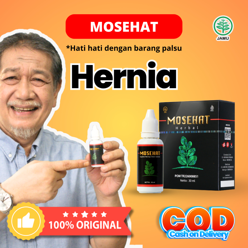 Mosehat HERBAL HERNIA Paling Ampuh Original, Obat Turun Berok