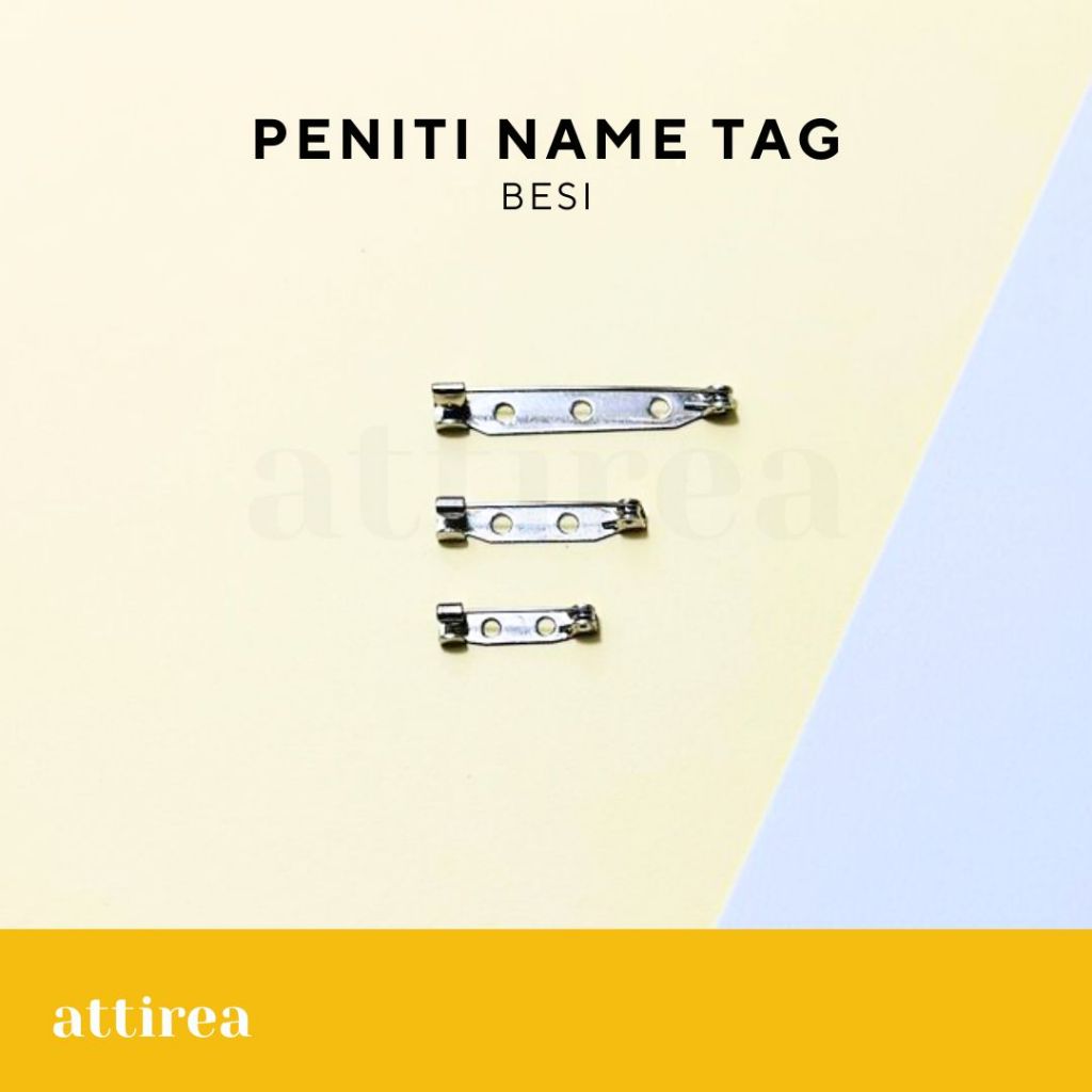 

Peniti Name Tag Besi Bahan Papan Nama Dada
