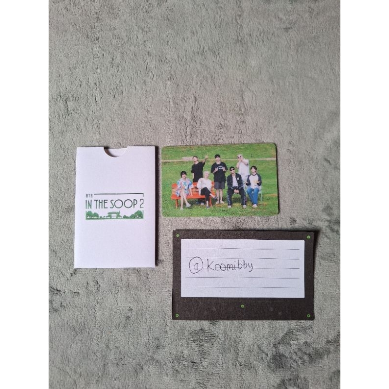 [ BTS IN THE SOOP JHOPE-RM-PVC GROUP GIFT PHOTO CARD]