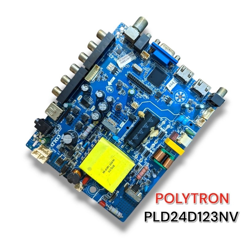 MB - MAINBOARD - MESIN TV POLYTRON PLD24D123 - PLD24D123NV