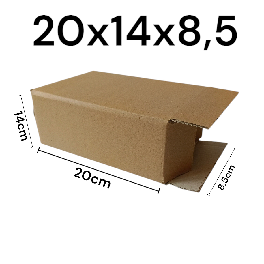 

Kardus karton uk.20 x 14 x 8,5 cm --Die Cut dan easy usage Box Termurah