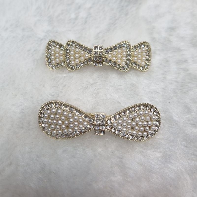 Jepit Cetek Import Korea Gold setengah rambut