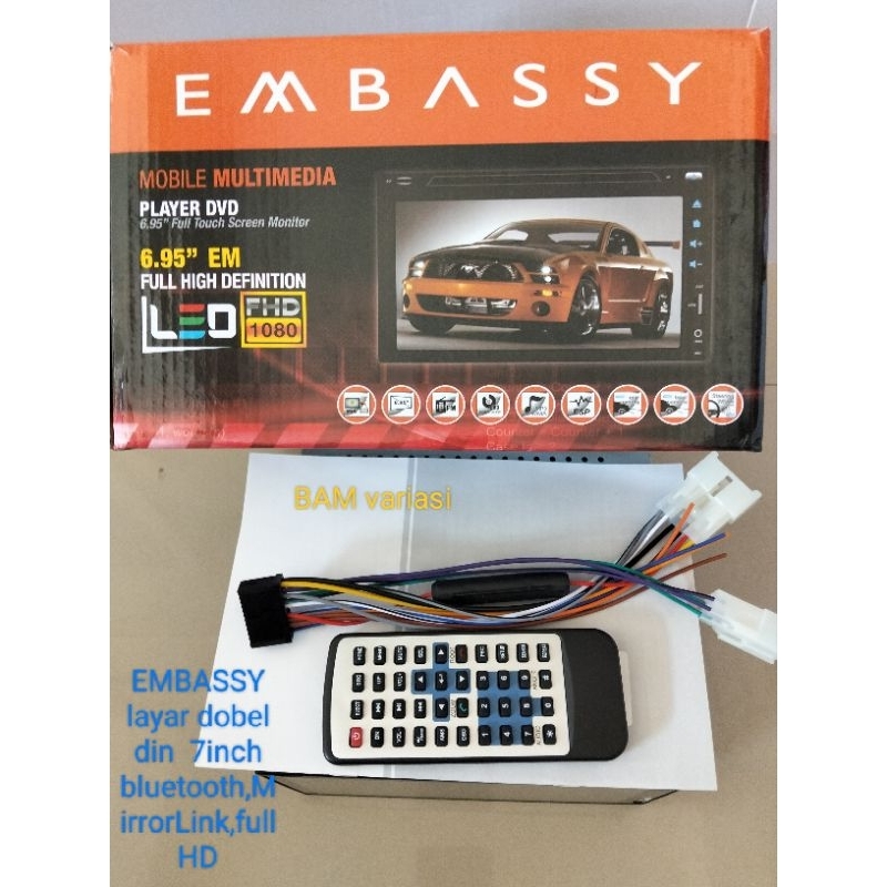 layar dobel din 7inch layar DVD dobel din 7inch