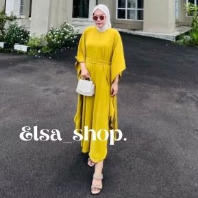 kaftan lebaran 2024 mewah crinkle airflow Raisa