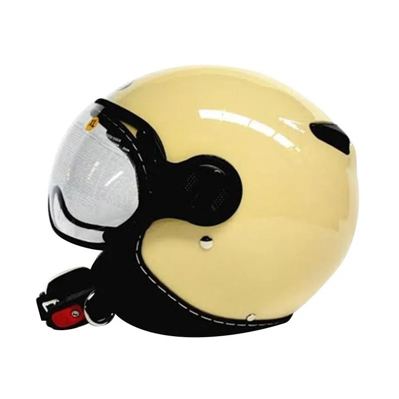 Zeus ZS210K IVORY RETRO SINGLE VISOR