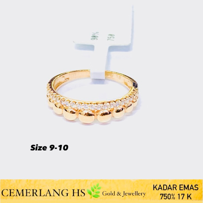 cincin emas fashion italy 17k
