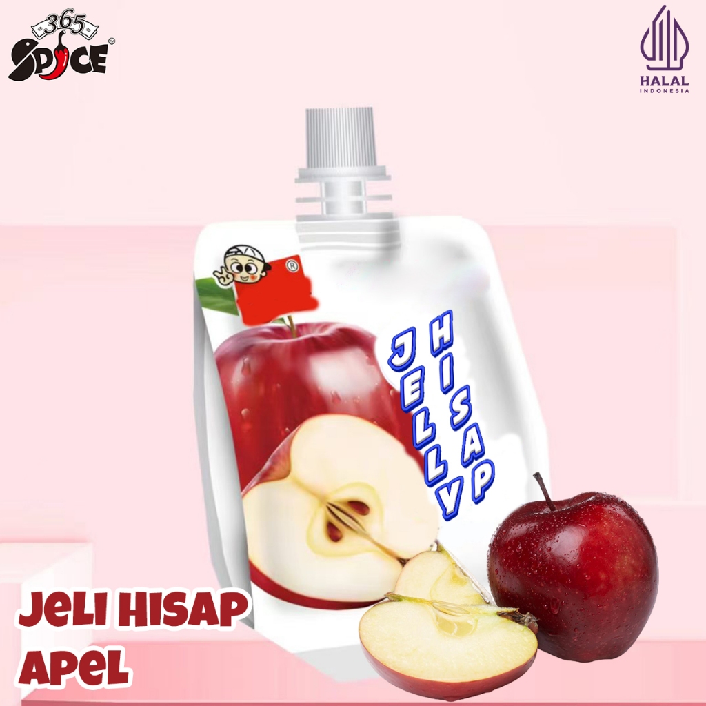 

365Spices JELLY HISAP ANEKA RASA BUAH I Stroberi Manga Leci Anggur Apel 89g