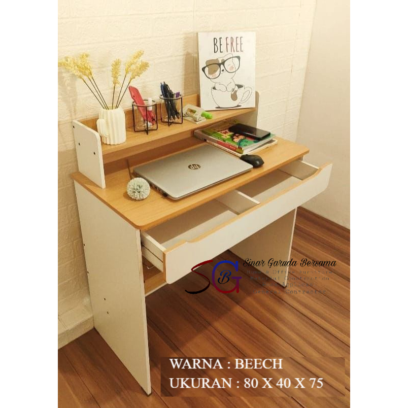 [2 WARNA PILIHAN] MEJA BELAJAR MINIMALIS AESTHETIC COCOK UNTUK ANAK KOS / MEJA KERJA MEJA ANAK MEJA 