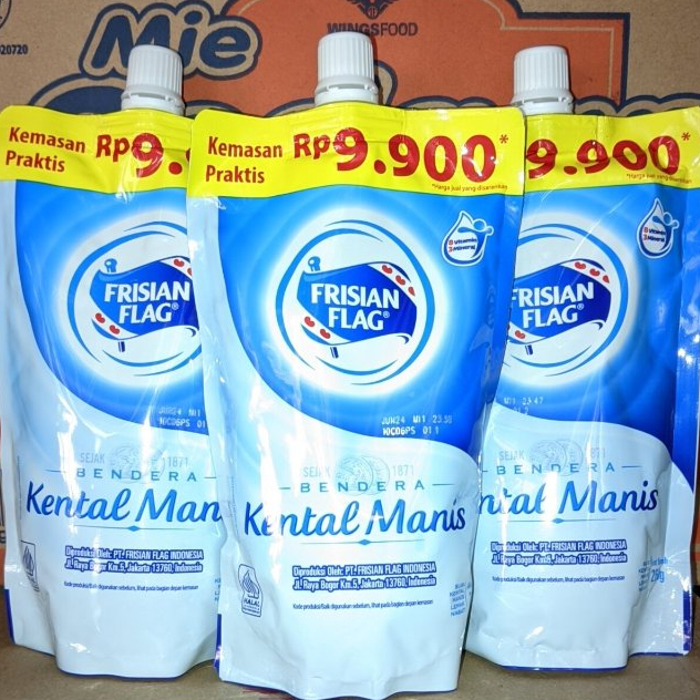 

Susu kental manis frisian flag 260gr / susu putih pouch
