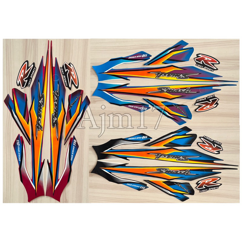 STIKER STRIPING MOTOR SMASH 2003