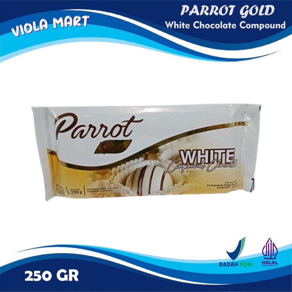 

Parrot Gold Cokelat Batang Putih 250gr / White Chocolate Compound