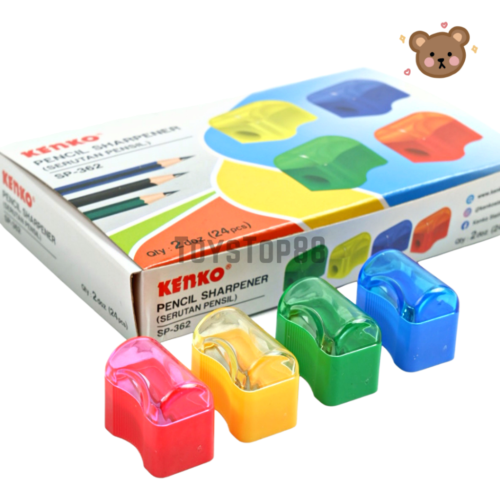 

Serutan Tangan Kenko SP-362 Bentuk Roti - Rautan Pensil Kecil - Pencil Sharpener [PER PCS]