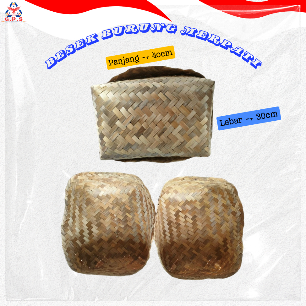 Besek Bambu Burung Merpati Dara Walet [Sepasang]