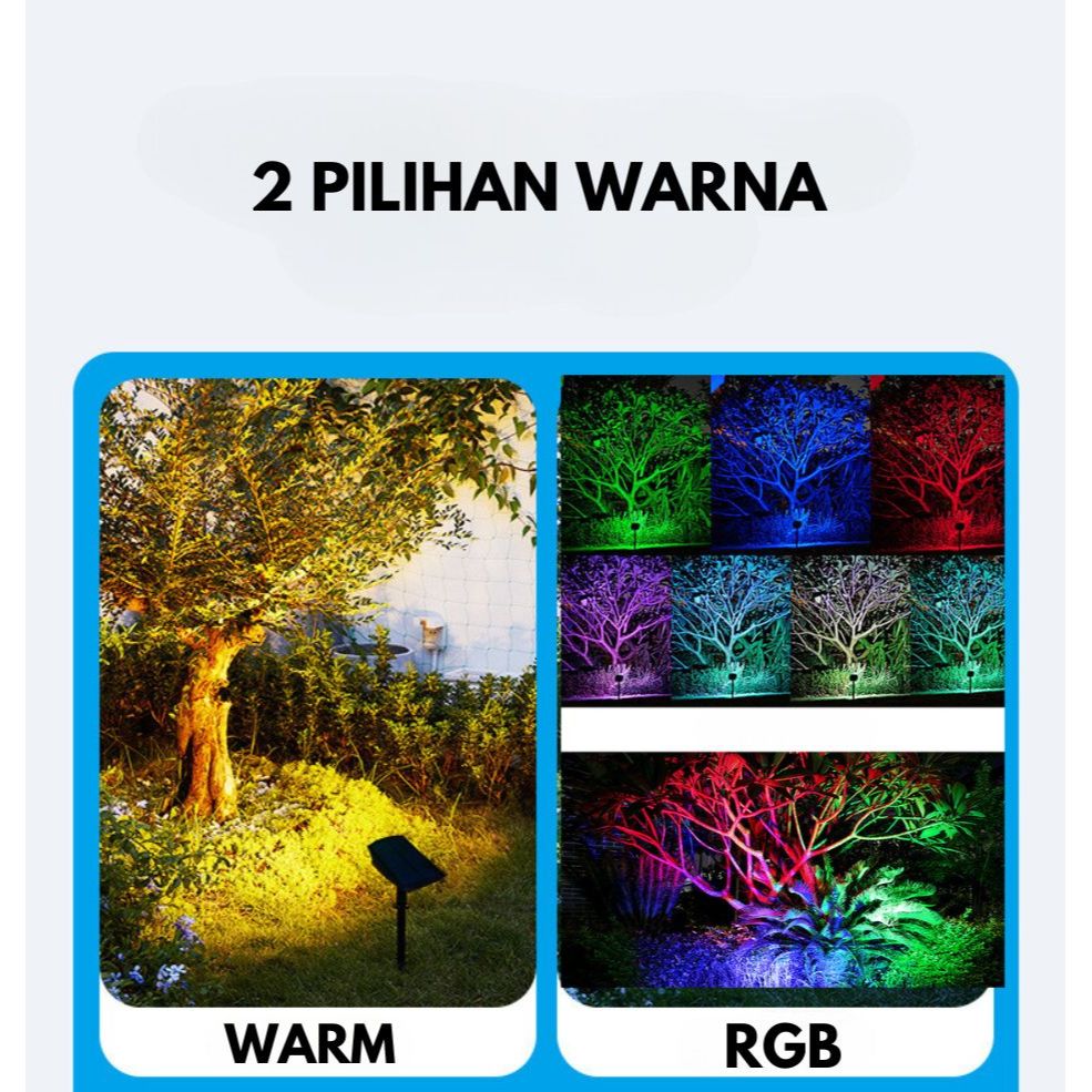 JURIC {LAMPU SOROT TAMAN DINDING} Lampu Tancap Taman Tenaga Surya