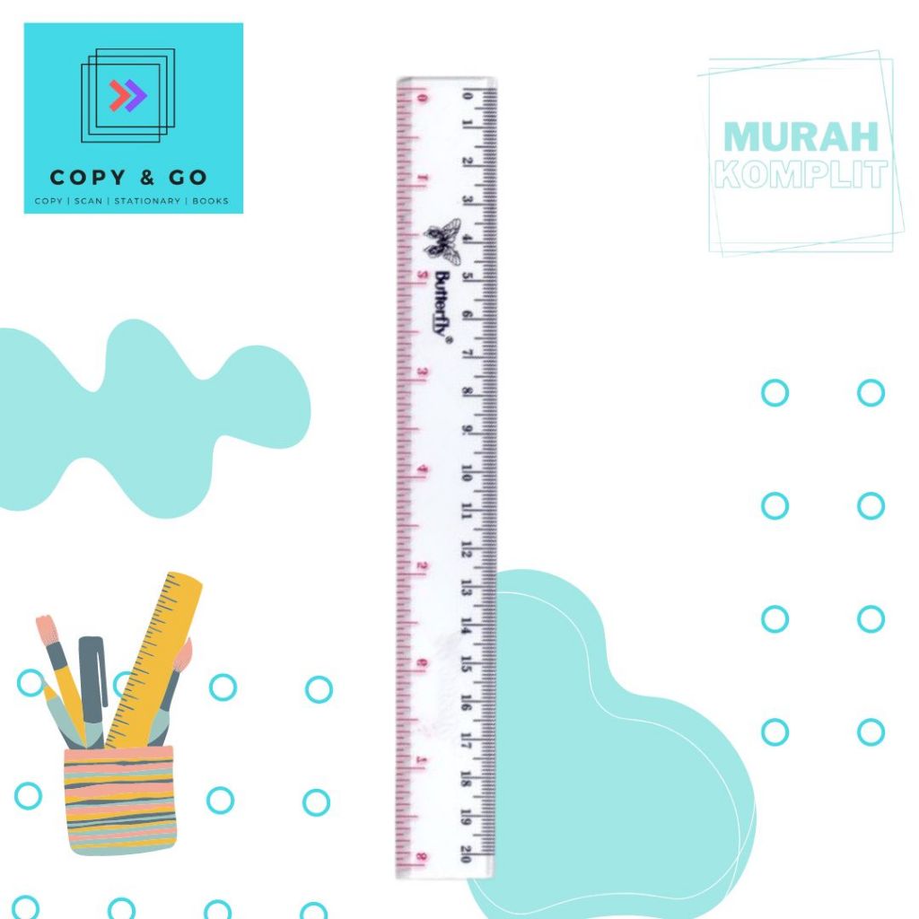 

Penggaris 20 CM butterfly murah