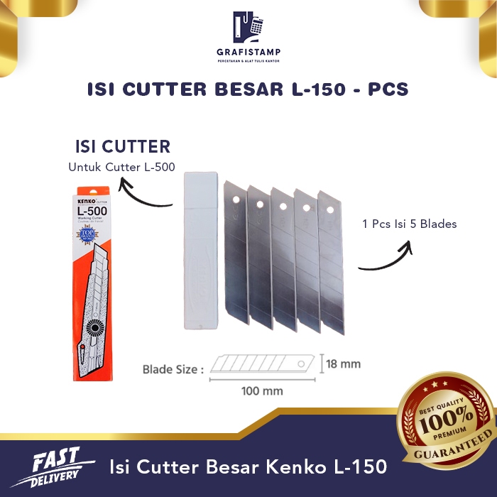 

Isi Cutter Kecil Kenko L-150 - Pcs