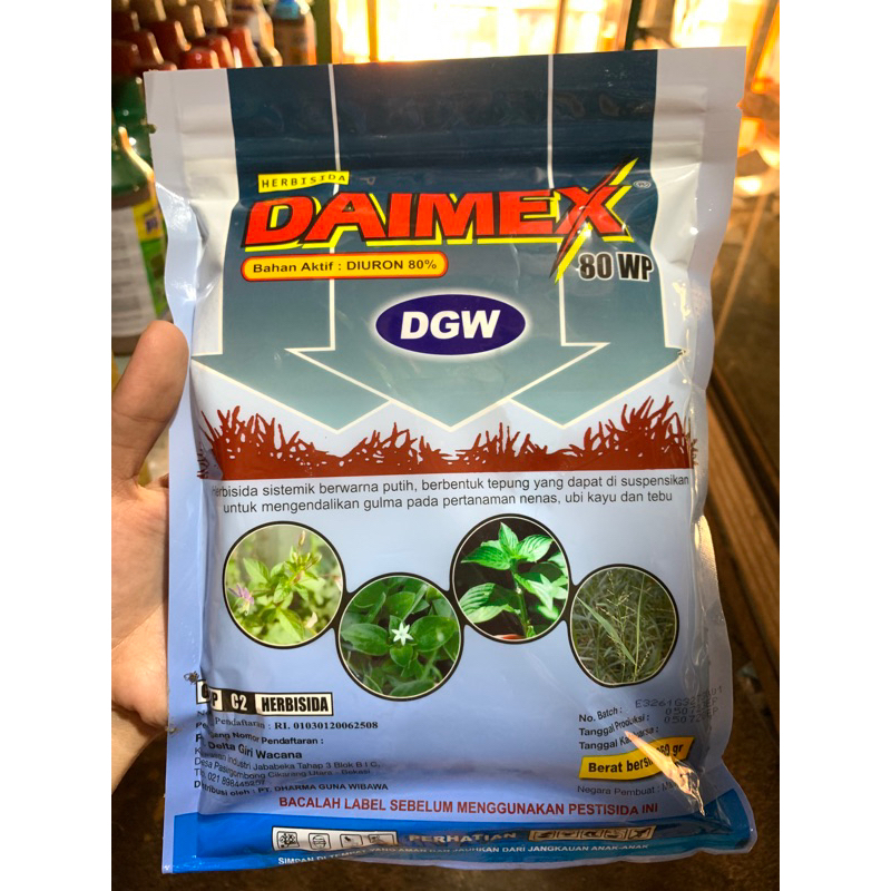 DAIMEX 80 WP 250 GRAM - PEMBASMI BIJI GULMA RUMPUT HERBISIDA DIURON daimex