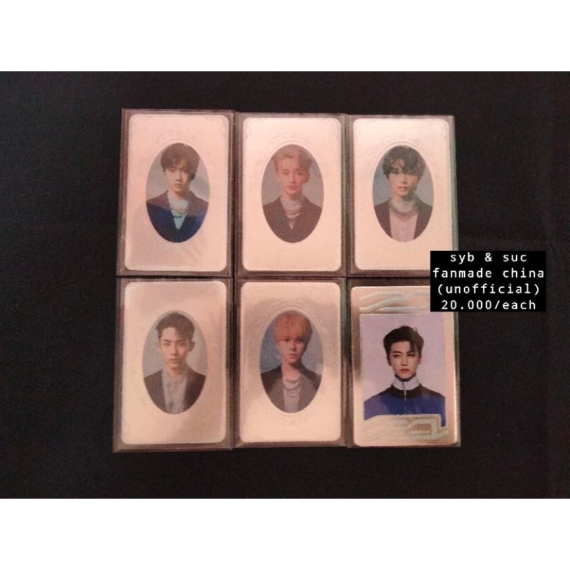 PHOTOCARD SYB FANMADE CHINA JISUNG, MARK, HAECHAN, WINWIN, HENDERY & SUC JAEMIN