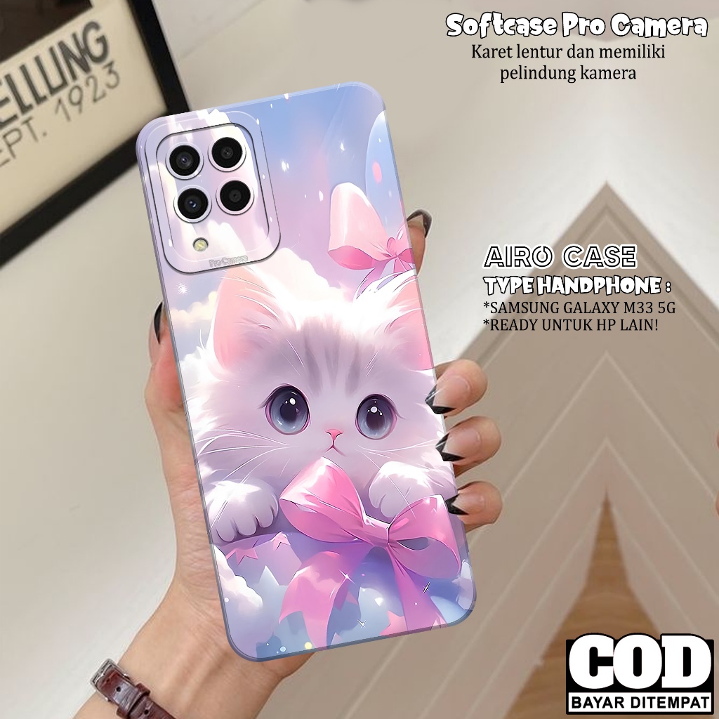 Case SAMSUNG GALAXY M33 5G - Softcase SAMSUNG GALAXY M33 5G - Fashion Case KUCING - Casing SAMSUNG G