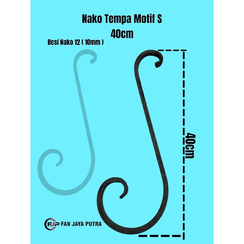 NAKO TEMPA MOTIF S 40CM NAKO 12 ( 10mm ) | NAKO VIRKAN MOTIF S 40CM NAKO 12 ( 10mm ) | ORNAMEN PAGAR
