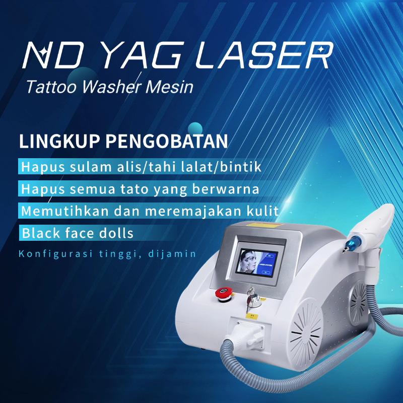 Ndyag laser penghilang tato laser picosecond mesin hapus tato Penghapusan bintik/laser kecantikan wa