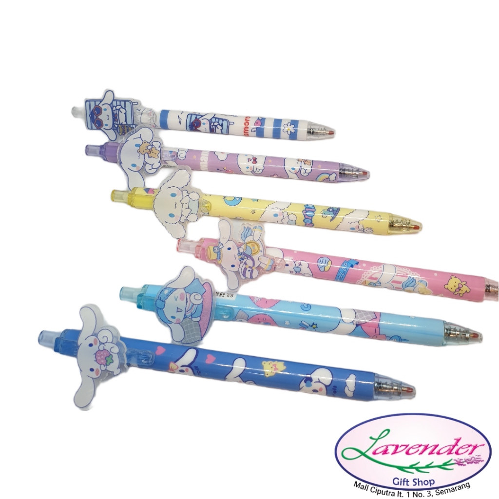 

[READYSTOCK] GD00136 - Pulpen Gel Karakter Cinnamoroll Lucu Acrylic Clip/Bolpoin Gel/Gel Pen