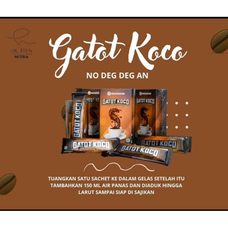 

Kopi Gatot Koco dR HEN isi 3 sachet