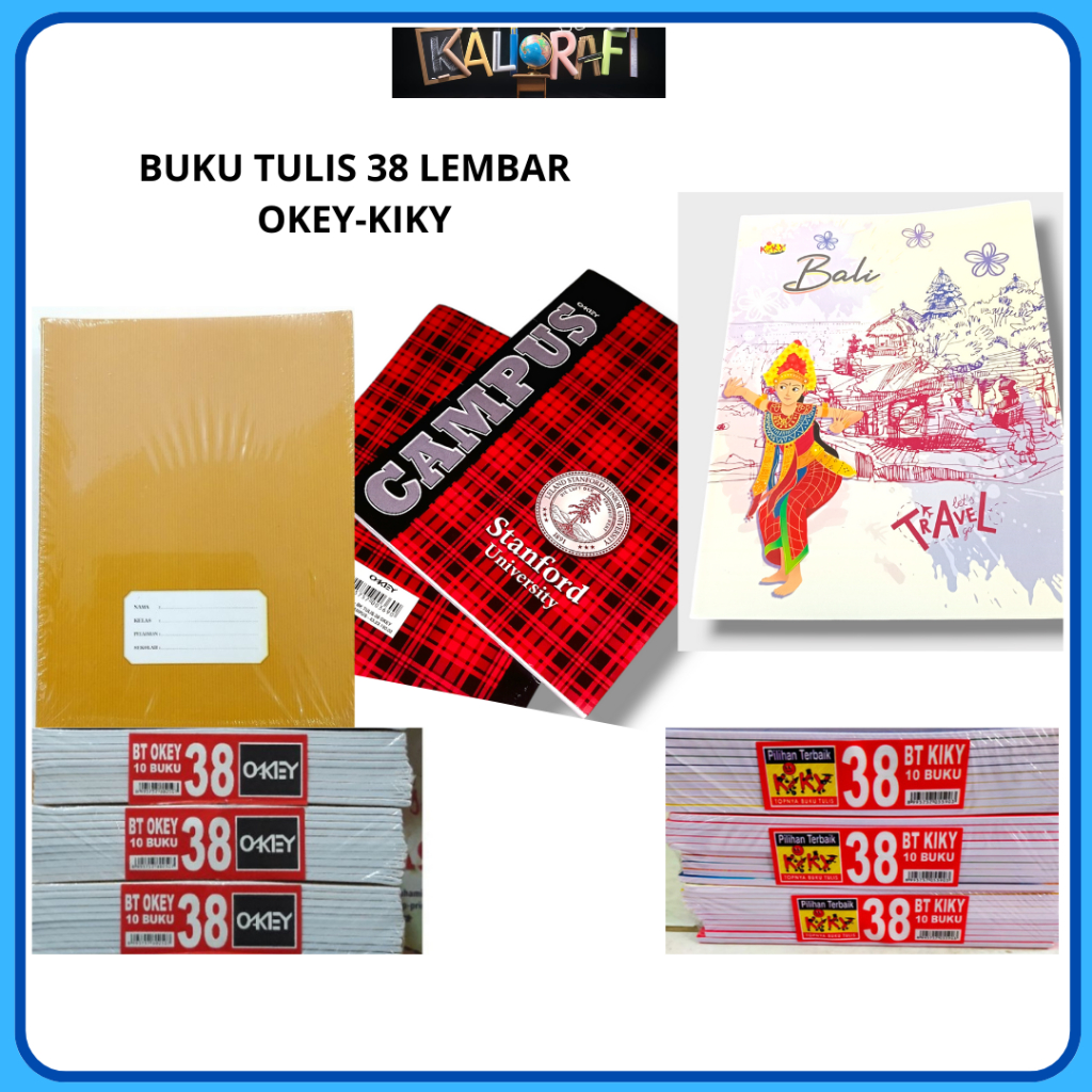 

Buku tulis sekolah 38 lembar 1 pack 10 pcs grosir