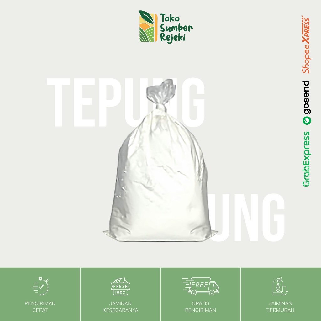 

Tepung Kanji, Terigu, Maizena - Toko Sumber Rejeki Yogyakarta